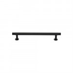 M Marcus Heritage Brass Contour Design Cabinet Pull with 16mm Rose 96mm Centre to Centre